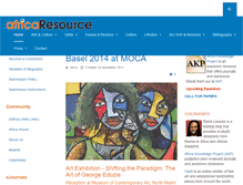 Tablet Screenshot of africaresource.com